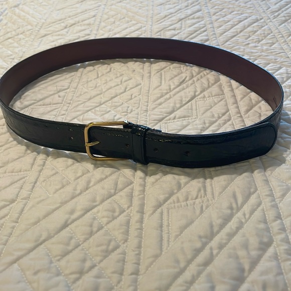 coach alligator belt